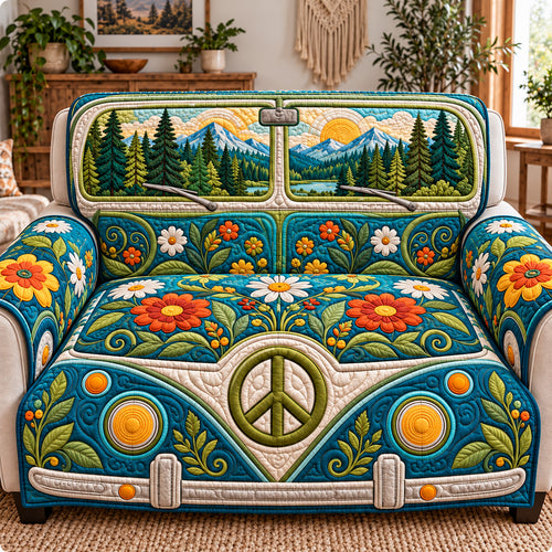 Hippie Van Quilted Sofa Cover GFTOTP22743
