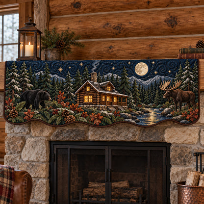 Midnight Forest Charm Quilted Mantel Scarf GFTOTP22825