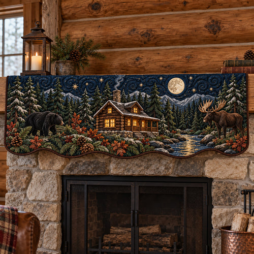 Midnight Forest Charm Quilted Mantel Scarf GFTOTP22825