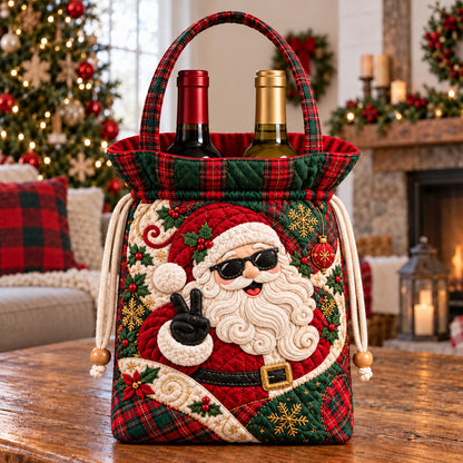 Cool Santa Quilted Bottle Carrier Bag GFTOTP22827