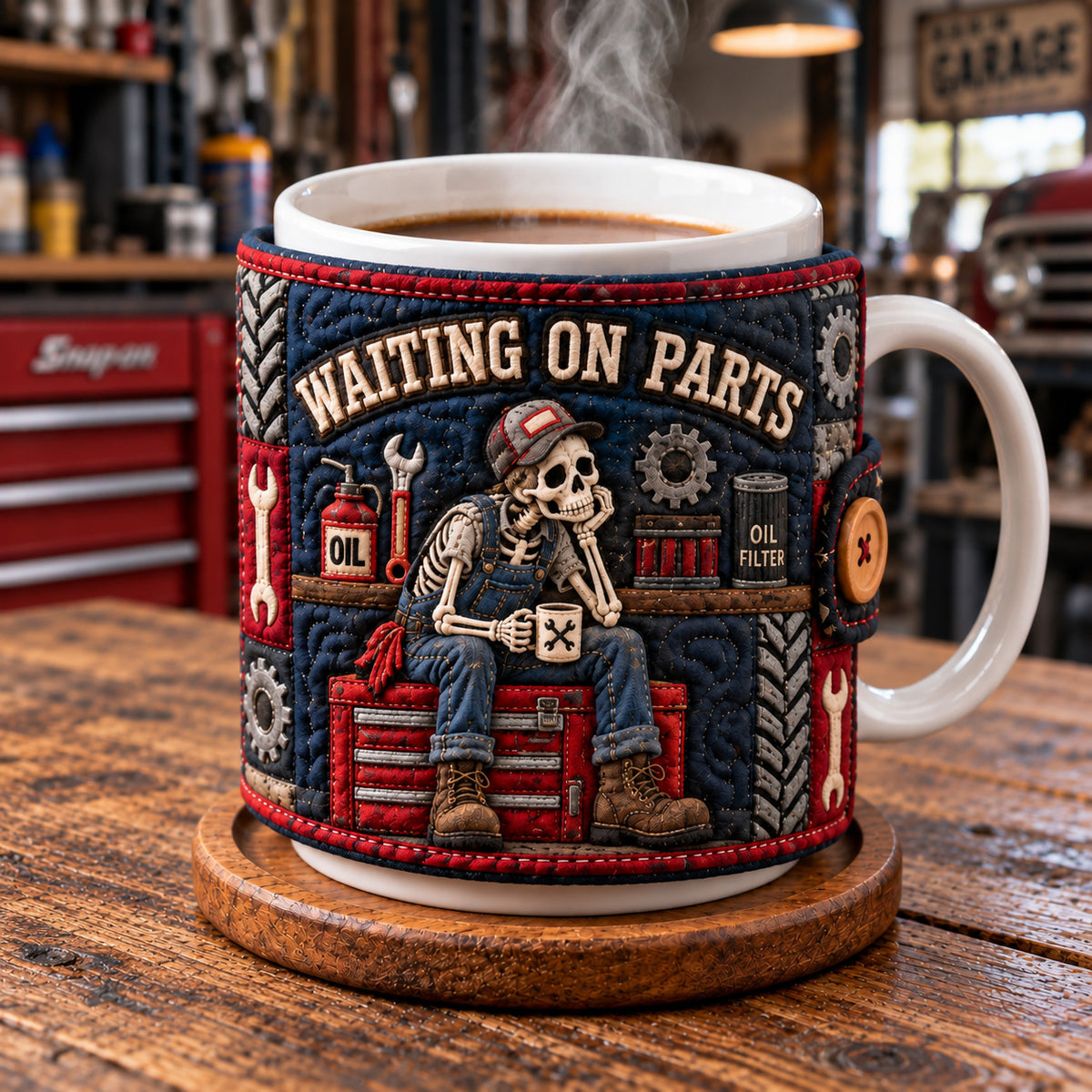 Mechanic Life Quilted Mug Cozy GFTOTP22914