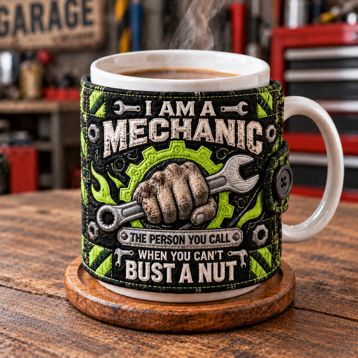 Mechanic Life Quilted Mug Cozy GFTOTP22916