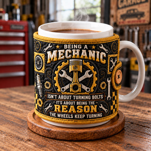 Mechanic Life Quilted Mug Cozy GFTOTP22920