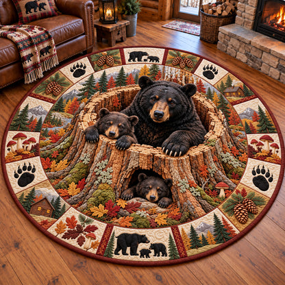 Autumnal Rustic Guardian Quilted Round Mat GFTOTP23025