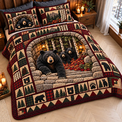 Rustic Guardians 3-Piece Quilted Bedding Set GFTOTP23051