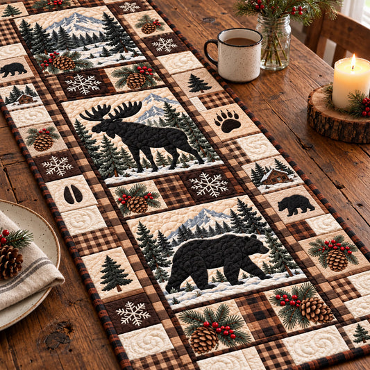 Winter Forest Patchwork Quilted Table Runner GFTOTP23077