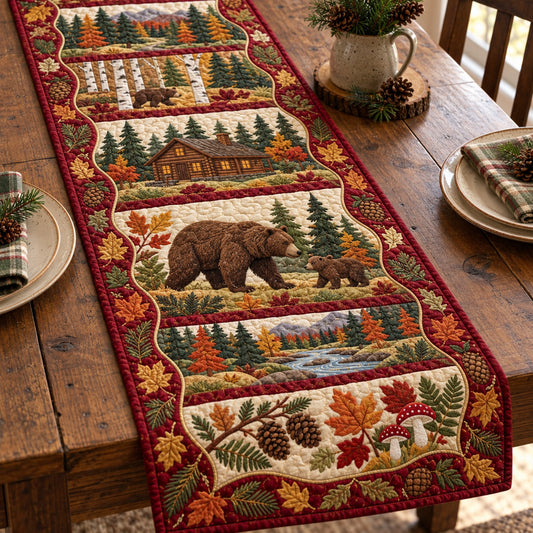 Autumn Forest Patchwork Quilted Table Runner GFTOTP23079