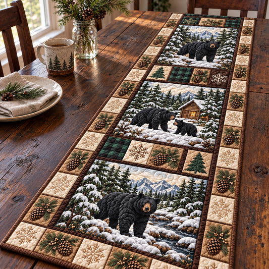 Winter Forest Patchwork Quilted Table Runner GFTOTP23081