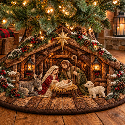 Nativity Scene Quilted Tree Skirt GFTOTP23090