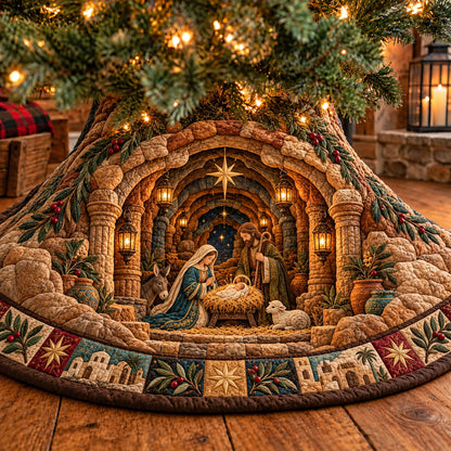 Nativity Scene Quilted Tree Skirt GFTOTP23093