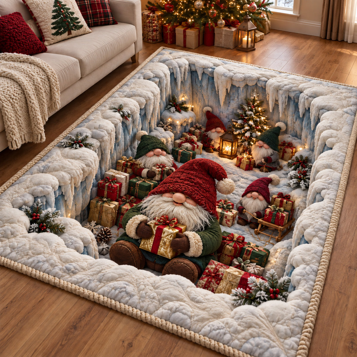 Gnome Winter Cave Area Rug GFTOTP23100