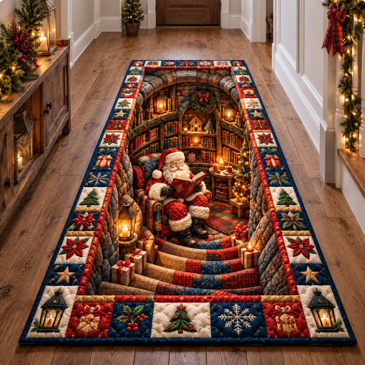 Santa Reading Nook Runner Rug GFTOTP23187