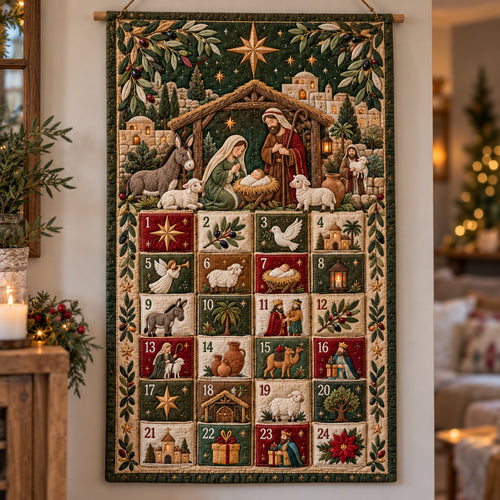 Nativity Scene Advent Calendar Wall Hanger GFTOTP23231