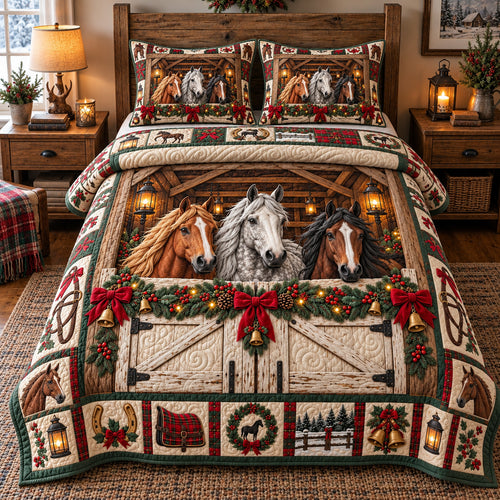Winter Barn Warmth 3-Piece Quilted Bedding Set GFTOTP23265