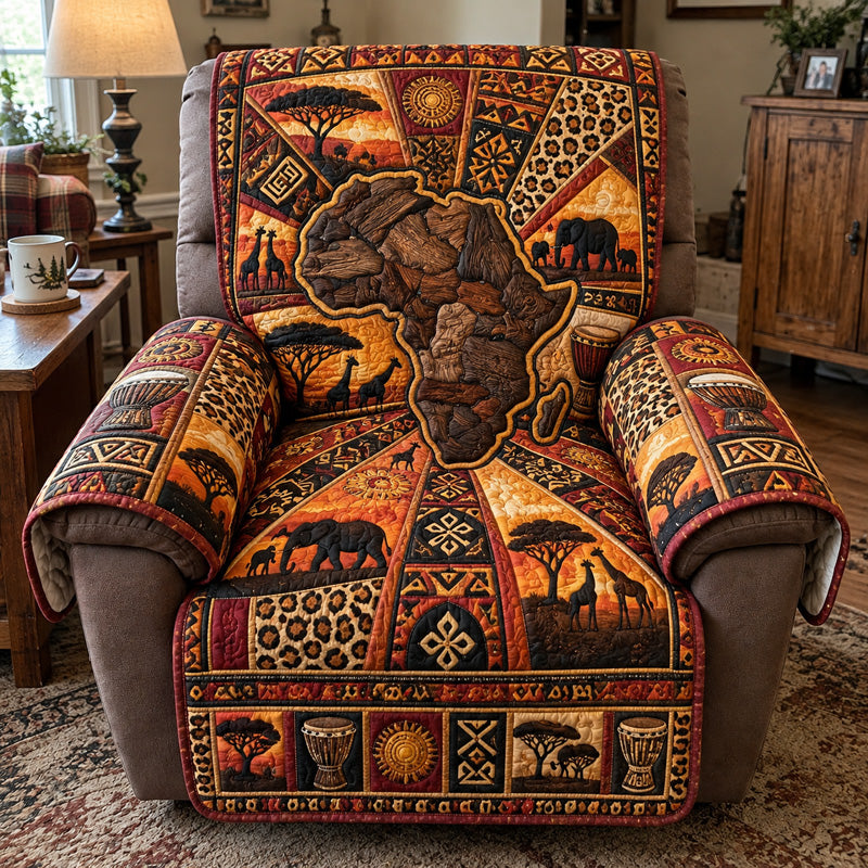 African Wild Heritage Quilted Sofa Cover GFTOTP23317