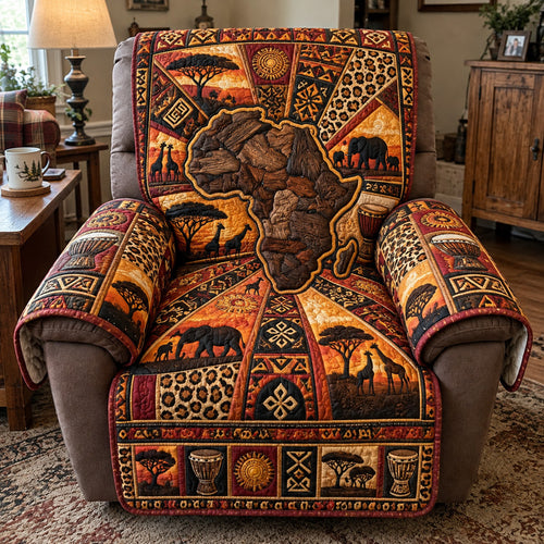 African Wild Heritage Quilted Sofa Cover GFTOTP23317