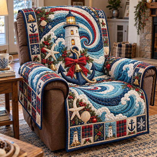 Festive Anchor Lighthouse Quilted Sofa Cover GFTOTP23327