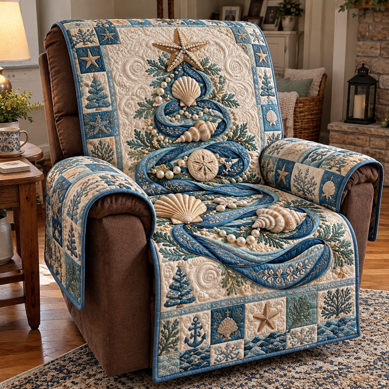 Coastal Pearl Tree Quilted Sofa Cover GFTOTP23329