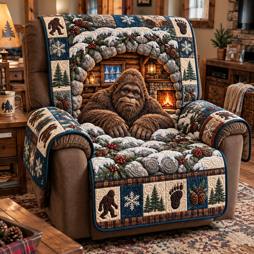 Snowy Den Sasquatch Quilted Sofa Cover GFTOTP23331