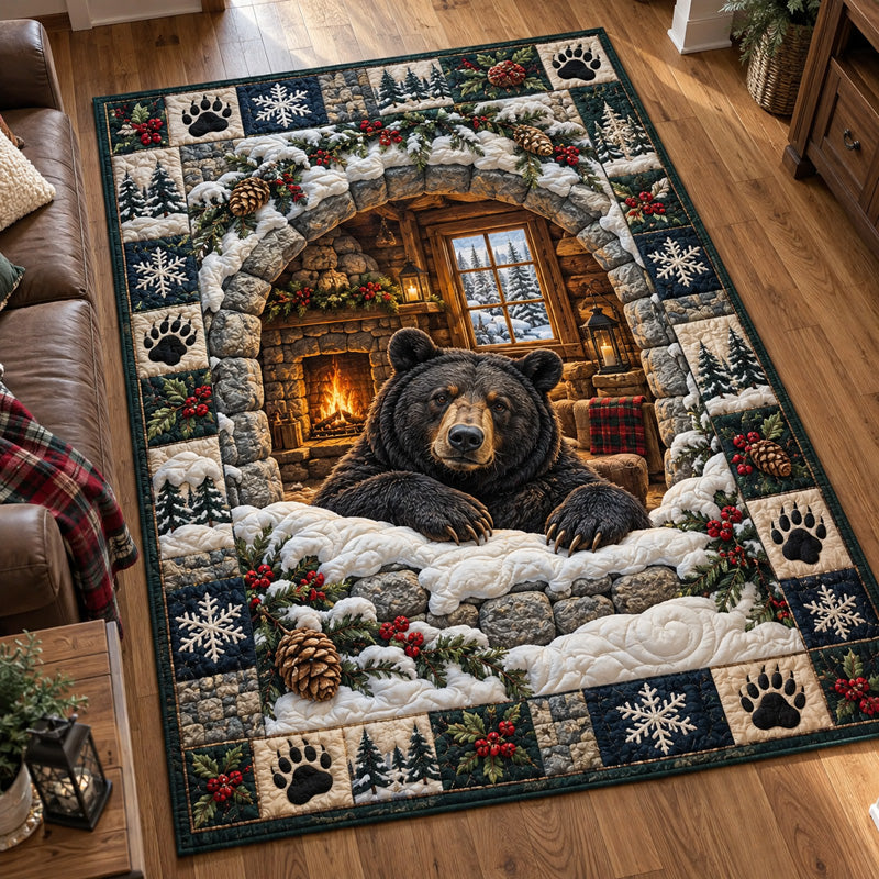 Fireside Hearth Bear Area Rug GFTOTP23351