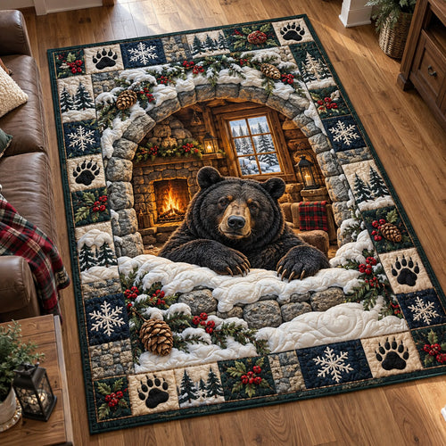 Fireside Hearth Bear Area Rug GFTOTP23351
