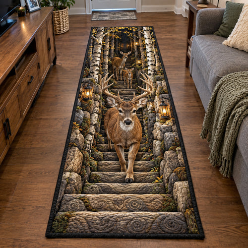 Birch Hollow Deer Runner Rug GFTOTP23416