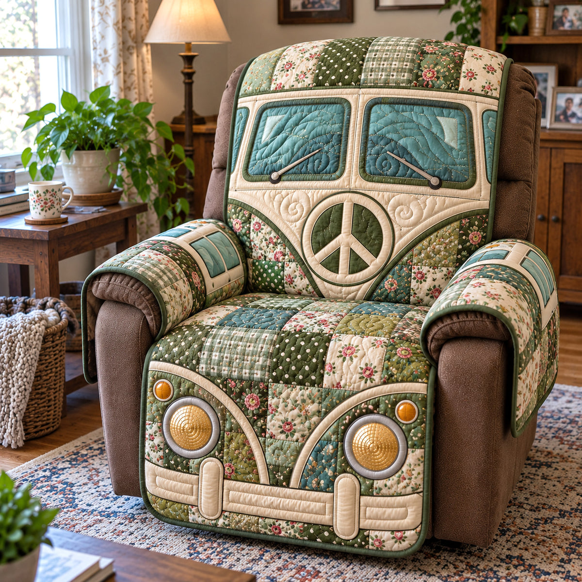 Sage Van Journey Quilted Sofa Cover GFTOTP23424