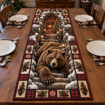 Winter Rustic Guardian Quilted Table Runner GFTOTP23426
