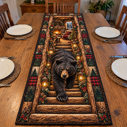 Winter Rustic Guardian Quilted Table Runner GFTOTP23430