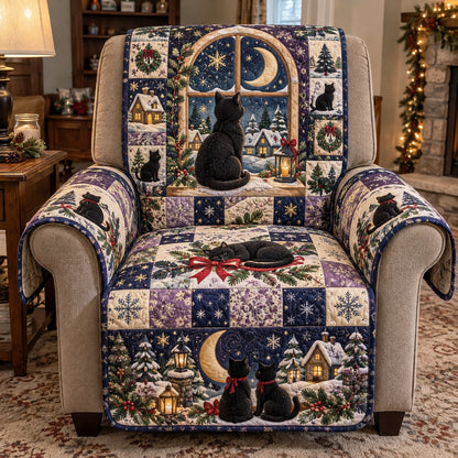 Midnight Winter Tale Quilted Sofa Cover GFTOTP23466