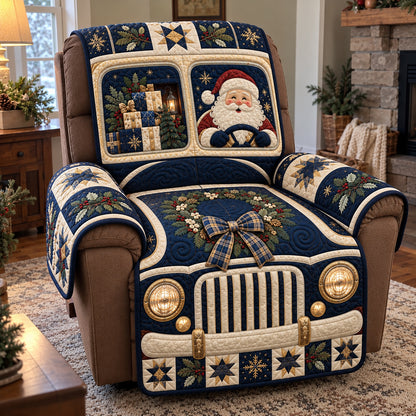 Santa Holiday Ride Quilted Sofa Cover GFTOTP23486