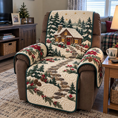 Pine Forest Cabin Quilted Sofa Cover GFTOTP23528