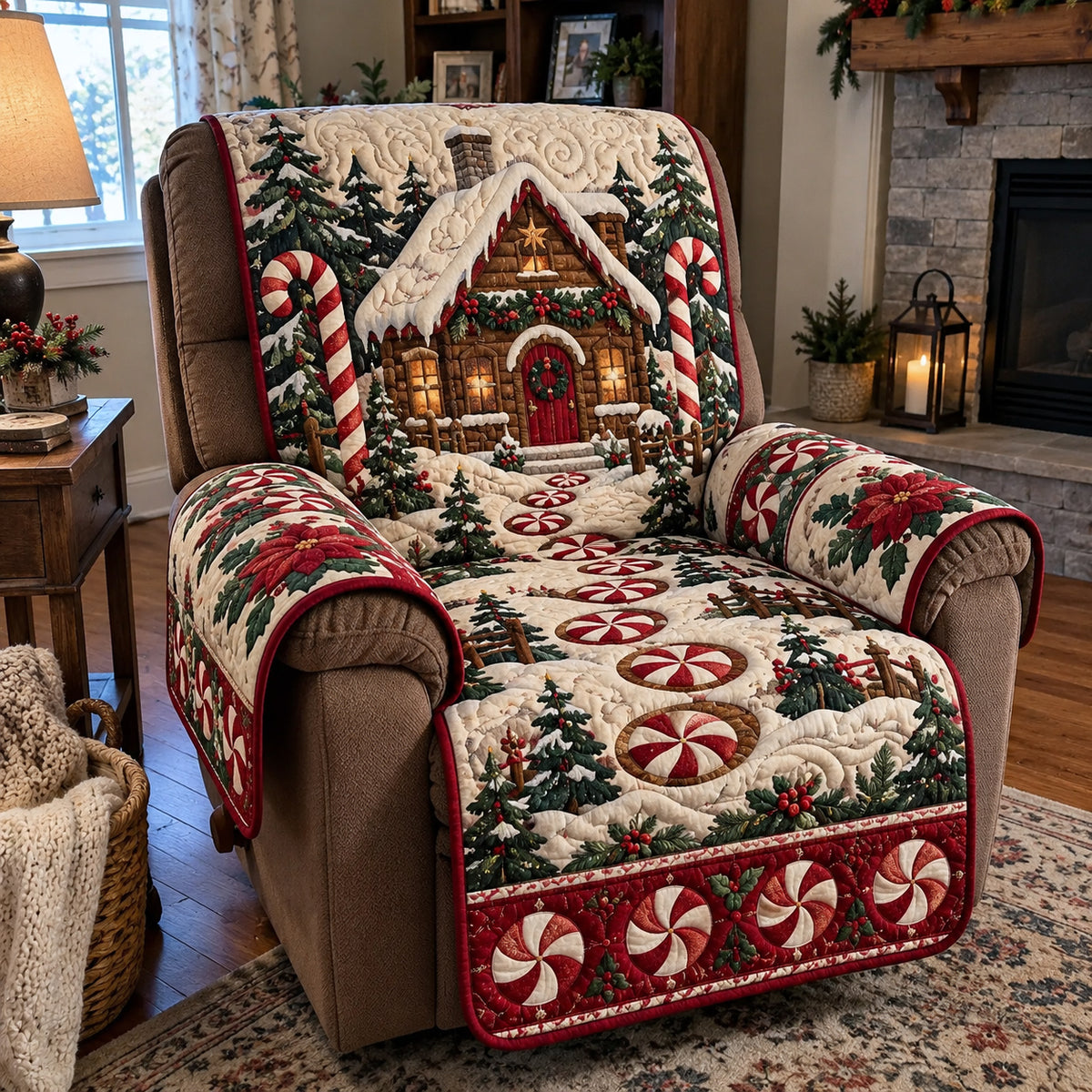 Sweet Candy Wonderland Quilted Sofa Cover GFTOTP23529
