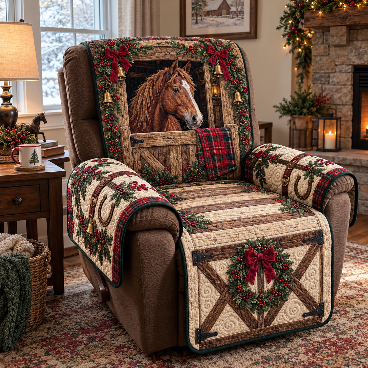 Charming Barn Horse Quilted Sofa Cover GFTOTP23537
