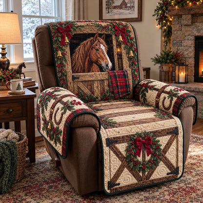 Charming Barn Horse Quilted Sofa Cover GFTOTP23537