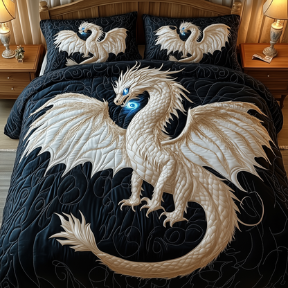 Majestic Dragon 3-Piece Quilted Bedding Set GFTOTP2420