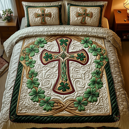 Celtic Cross 3-Piece Quilted Bedding Set GFTOTP2742