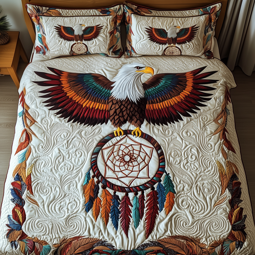 Majestic Eagle 3-Piece Quilted Bedding Set GFTOTP2761