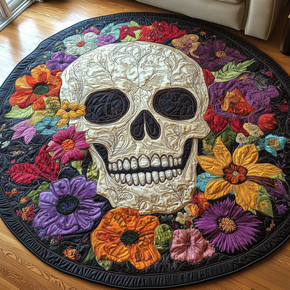 Vintage Skull Quilted Round Mat  GFTOTP2894