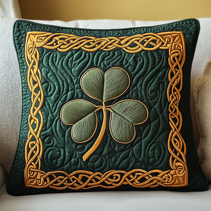 Irish Shamrock Quilted Pillow Case GFTOTP3497