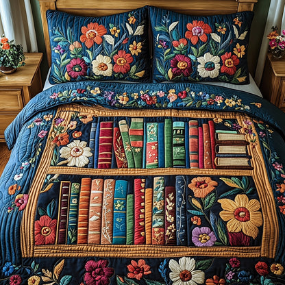 Literary Haven 3-Piece Quilted Bedding Set GFTOTP3565