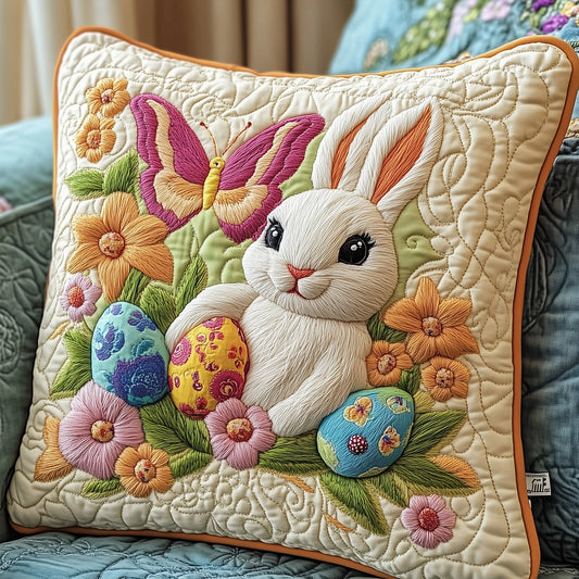 Easter Day Bunny Charm Quilted Pillow Case GFTOTP3800