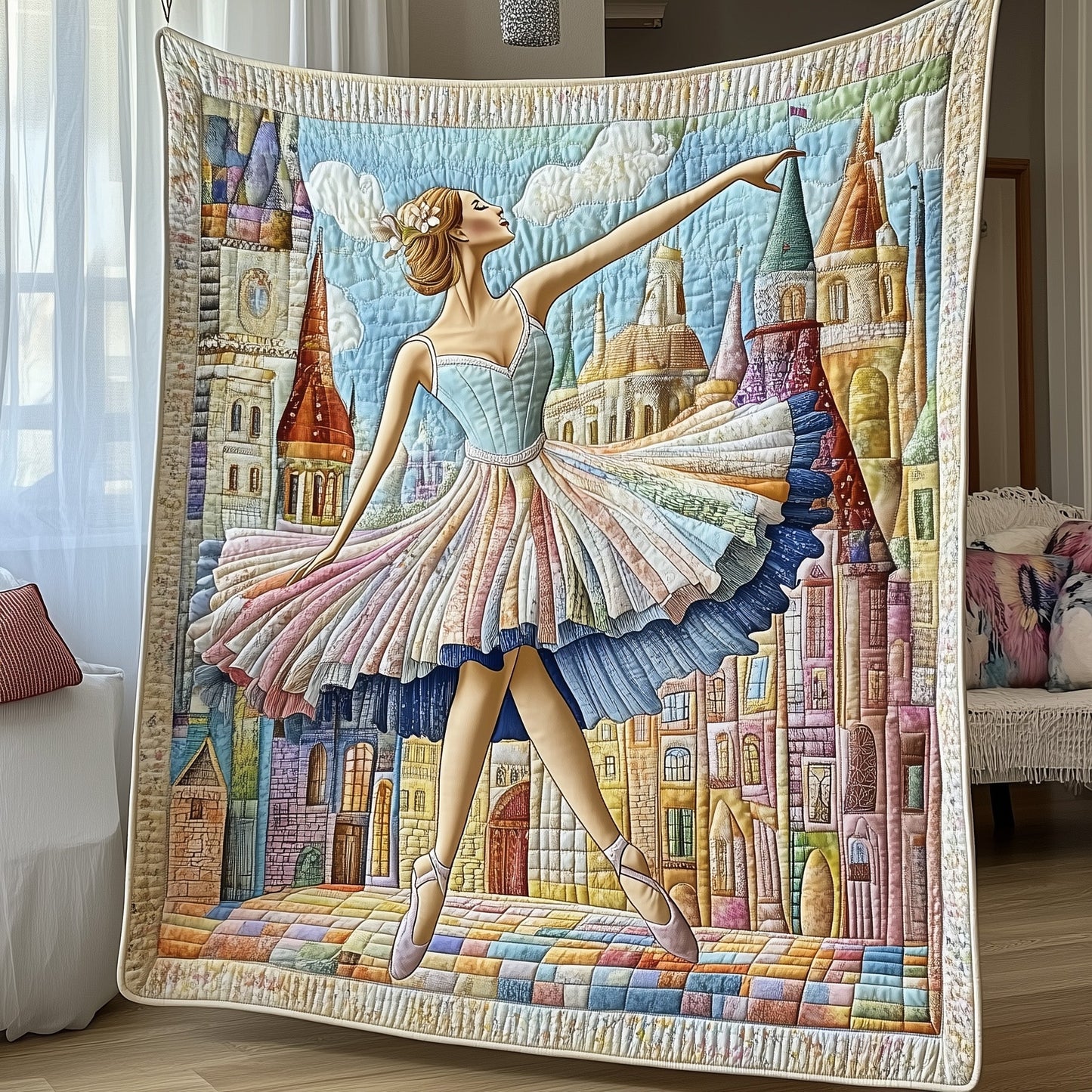 Ballerina Elegance Quilted Blanket GFTOTP4039
