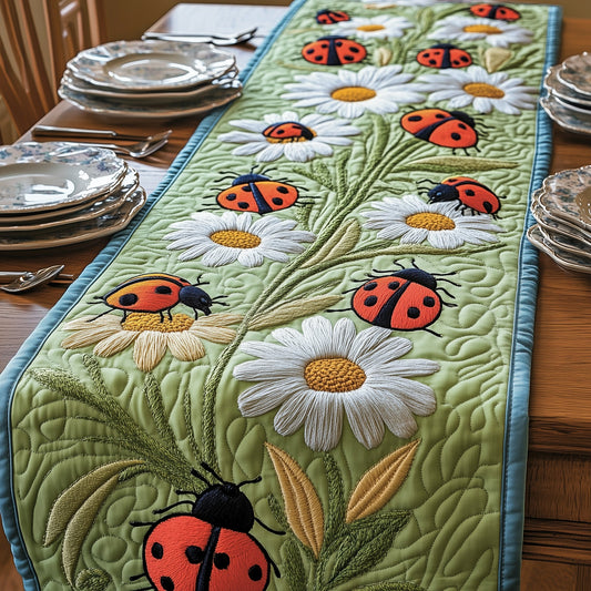 Springtime Ladybug Quilted Table Runner GFTOTP4126