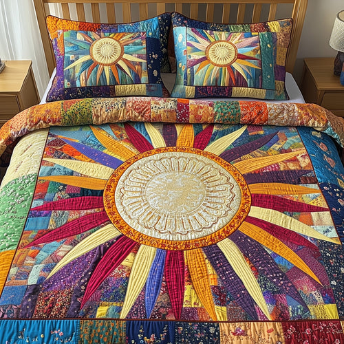 Hippie Sun 3-Piece Quilted Bedding Set GFTOTP4220