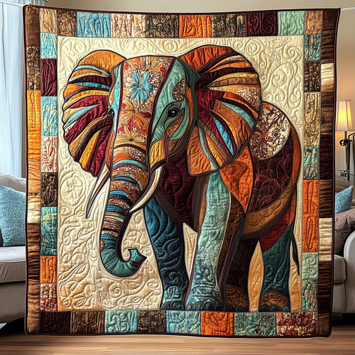 Boho Bliss Elephant Quilted Blanket GFTOTP4383