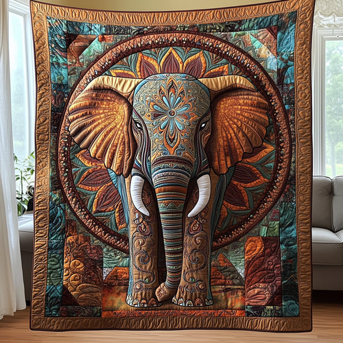 Boho Bliss Elephant Quilted Blanket GFTOTP4384