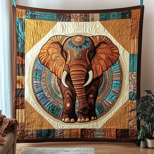 Boho Bliss Elephant Quilted Blanket GFTOTP4386