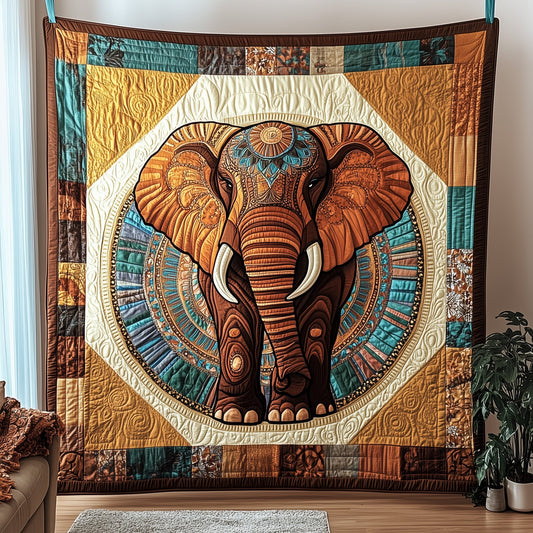 Boho Bliss Elephant Quilted Blanket GFTOTP4386