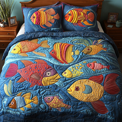 Ocean Dream 3-Piece Quilted Bedding Set GFTOTP4437